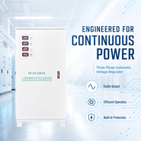 Stabilisateur de tension triphasé haute précision 50 kVA 380 V, régulateur automatique haute puissance pour machines d'emballage et d'impression