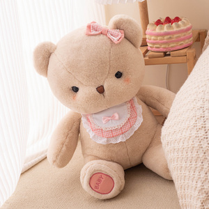 Jouet en peluche personnalisé de lapin Kawaii peau d'ours en peluche super douce avec de longues oreilles jouet en peluche rempli de coton PP style logo - Product Image 5