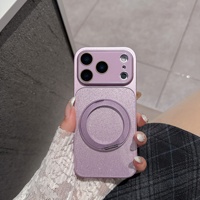 Étui de protection moderne pour iPhone 17 Pro avec support magnétique rotatif à 360° pour usage quotidien