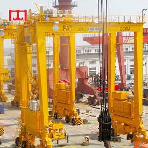 Grúa pórtico para contenedores Quayside, grúa RTG personalizable, grúa pórtico móvil con neumáticos de caucho para contenedores de 40 y 50 pies - Product Image 1