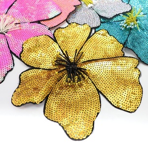 Colorful Handmade Bead Flower Patches <strong>Sequin</strong> Sew on Applique for T Shirt Formal Dress Underwear <strong>Bra</strong> - Product Image 3