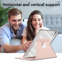 Étui pour tablette QY pour iPad Pro 11 2024, acrylique anti-chute, coque protectrice rotative, plusieurs couleurs, échantillon gratuit