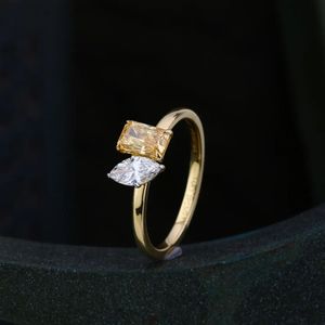 Anillo de Diamantes Cultivados en Laboratorio Toi Et Moi en Oro, Joyería Fina Elegante de Diseñador, Anillo de Compromiso y Boda Brillante, Anillo de Moda Premium - Product Image 3