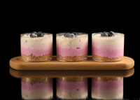 Gobelets à dessert ronds jetables transparents personnalisés de 7 oz, contenants biodégradables pour gobelets à dessert