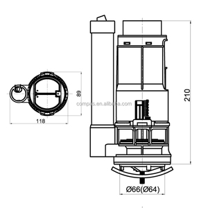 Accesorios de baño, tanque de agua de inodoro <span class=keywords><strong>Universal</strong></span>, accesorio sanitario, válvula de descarga de <span class=keywords><strong>cisterna</strong></span> de entrada para inodoro WC - Product Image 4
