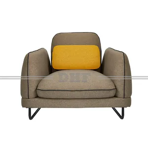 DHF Wholesale Custom Fabric Seat Relaxing New Model Modern Furniture Single Sofa One Seat