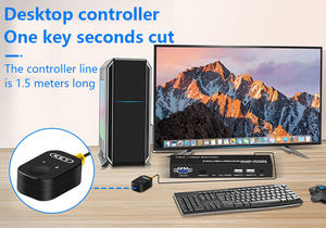 Commutateur <span class=keywords><strong>KVM</strong></span> FJGEAR FJ-VHK202 2x1 <span class=keywords><strong>VGA</strong></span>+<span class=keywords><strong>HDMI</strong></span>, double mode 2-en-1 pour 4K 30Hz, conception compacte idéale pour les environnements multi-appareils - Product Image 5