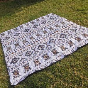 Wholesale Custom Print Outdoor Large Foldable Pocket Portable Handle Sand Free Proof Waterproof Camping <b>Beach</b> <b>Blanket</b> Picnic Mat - Product Image 1