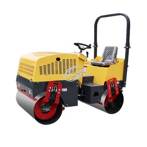 Rodillo compactador vibratorio mini de doble tambor, diésel agrícola de doble tracción 2.0T para compactación de asfalto en obras viales - Product Image 5