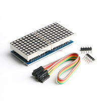MAX7219 modul matriks titik LED, modul kontrol mikro tabung Digital 1/2/4/8 untuk arduino diy