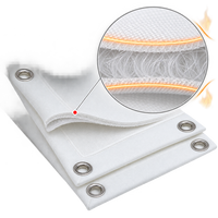 Écran de projection de golf ignifuge à 3 couches, structure sandwich 3D, taille sur mesure, insonorisation, écran de simulation de golf résistant aux impacts