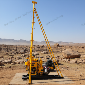 جهاز حفر آبار المياه المحمول بمحرك ديزل بطول 200 متر مع مضخة ومحرك - Product Image 2