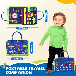 Tavola delle Attività per Bambini, Giochi Sensoriali Montessori per Ragazzi, Pannello Educativo per lo Sviluppo delle Abilità Motorie - Product Image 1