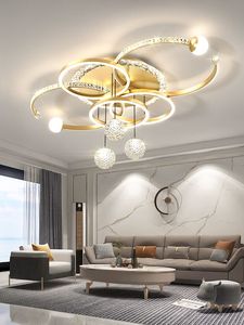 Luz inteligente para sala de estar, techo de cristal de lujo moderno y sencillo, cabeza de dormitorio principal Led para toda la casa - Product Image 4