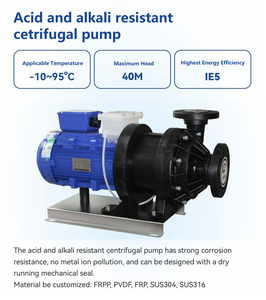 Bombas Centrífugas Químicas de Plástico Dubao Sin Fugas, Resistentes a Ácidos y Altas Temperaturas, Venta al Por Mayor - Product Image 2