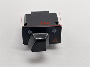 Accessoires pour motos, Clignotant de moto + interrupteur de signalisation d'avertissement, Interrupteur double clignotant 30 mm, Interrupteur de lumière d'avertissement - Product Image 2