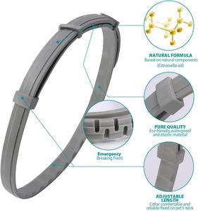 Arnés moderno de liberación rápida para mascotas y <span class=keywords><strong>collar</strong></span> de correa, <span class=keywords><strong>collar</strong></span> de cono de goma suave con patrón sólido - Product Image 4