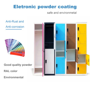 <span class=keywords><strong>Kd</strong></span> Cấu Trúc Cửa Ba Ngân Hàng Tủ Quần Áo Lưu Trữ <span class=keywords><strong>Locker</strong></span> 15 Lcoker Bột Tráng Sơn 4 Cửa Tủ Quần Áo Thép Almirah Usa - Product Image 2