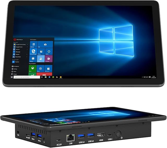 11.6 Inch Industrial Embedded Panel PC Mini Desktop PC Win 11 N5100 Mini Tablet with Touchscreen 8GB RAM 128GB EMMC
