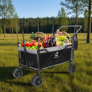 Carrito Plegable Todoterreno NapFox de 140L con Freno para Camping, Playa y Uso al Aire Libre - Product Image 2