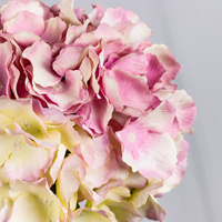 Bunga Hydrangea Buatan Tangkai Tunggal, Bunga Hydrangea Sutra Palsu Kepala Besar untuk Dekorasi Pernikahan, Vas Rumah, Meja, dan Rangkaian Bunga