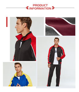 LS colección Otoño/Invierno transpirable poliéster cremallera béisbol Jersey conjunto para correr para hombres niños manga larga <span class=keywords><strong>2</strong></span> colores Patchwork - Product Image 4