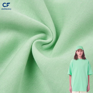 Telas de Algodón para Mujer al por Mayor, 100% Algodón Orgánico, Hilo <span class=keywords><strong>Doble</strong></span> Peinado, Tela Jersey para Camisetas - Product Image 1