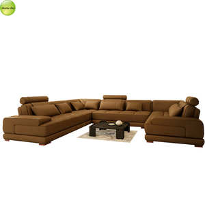 Sectionnel <span class=keywords><strong>en</strong></span> cuir contemporain: conception <span class=keywords><strong>en</strong></span> forme de <span class=keywords><strong>L</strong></span>, canapé <span class=keywords><strong>en</strong></span> forme de U sectionnel <span class=keywords><strong>en</strong></span> cuir europé<span class=keywords><strong>en</strong></span> post-moderne dans le salon - Product Image 2