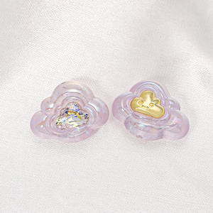 ลูกปัดพลาสติกรูตรงลายการ์ตูนเมฆโปร่งใสสำหรับสร้อยข้อมือวัสดุแฮนด์เมดแบบทำมือสำหรับอุปกรณ์เสริมโซ่โทรศัพท์มือถือ - Product Image 3