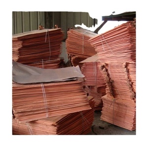 Certified 100% Pure Copper Cathode Cutting & Welding Processing Service 125kg/piece 99.97% Cu Ready for Sale - Product Image 1
