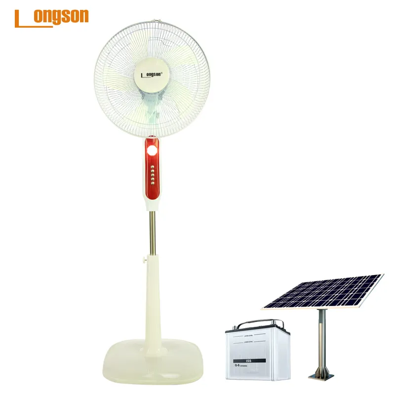 Quiet Functioning 12V Stand Fan Strong Wind Blowing 12v DC Solar Fan/