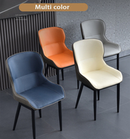 Chaise de salle à manger en acier inoxydable durable de style nordique moderne pour hôtel, villa extérieure et salon