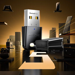 SAMZHE Adaptor <span class=keywords><strong>Bluetooth</strong></span> USB untuk PC Penerima <span class=keywords><strong>Bluetooth</strong></span> 5.3 2.4GHz Mendukung Windows 11/10/8.1/8 Desktop Laptop Jarak 13.5m - Product Image 4