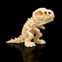 Modèle de dinosaure articulé flexible, structure squelettique, articulations mobiles, jouet de présentation sur le bureau pour les amateurs de dinosaures