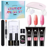 Kit d'outils et de pinceaux pour extension d'ongles en gel UV 15 ml, écologique et non toxique, vente en gros