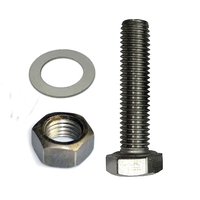Baut Mur Ring A2 A4 Stainless Hex Bolt Nut Washer 316 SS 304 SS Baut dan Mur