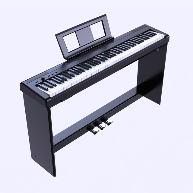 S-210 Portable Electronic Digital Piano Multifunctional 88-Key Weighted Hammer Action Keyboard Made of Durable Plastic