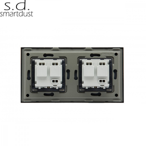 Kính Cường Lực Đôi Châu Âu Smartdust Euro 220V 15 Amp Phích Cắm Đa Năng EU 4 Pin Ổ Cắm Tường Đôi - Product Image 5