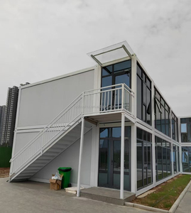 A due piani contenitore ufficio prefabbricato dormitorio modulare Mobile in acciaio <span class=keywords><strong>Casa</strong></span> pieghevole <span class=keywords><strong>Casa</strong></span> <span class=keywords><strong>Casa</strong></span> contenitore Design per uso ufficio - Product Image 4