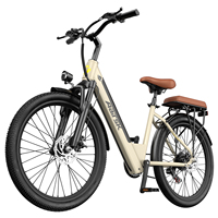 Vélo Électrique Urbain Aairsk S600 pour Femme, Disponible en Entrepôt UE, avec Siège Arrière, Batterie Discrète Longue Durée et Moteur Brushless