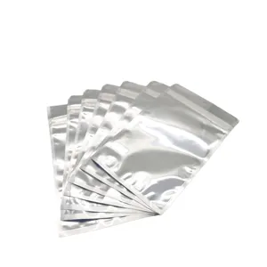 Large Size Thickened 3 Side Sealed Aluminum Foil Bag For Food Packaging With Vacuum Extraction Printed With Logo