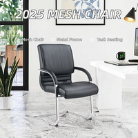 Chaise de bureau ergonomique moderne en cuir PU avec accoudoirs, chaise pivotante de direction pour bureau à domicile, salle d'étude, lieu de travail