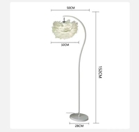 Lampe sur Pied Art Déco à Plumes, Nouveau Design, Vente Directe en Gros, Bon Prix, Lampe sur Pied Artistique