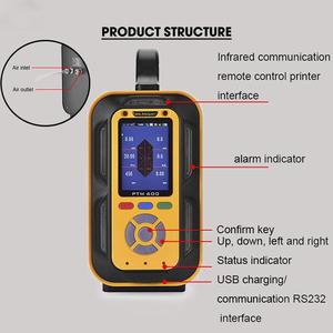 เครื่องวิเคราะห์ก๊าซพกพา CO2 CH4 N2 พร้อมฟังก์ชั่นเตือนภัย อุปกรณ์วัดก๊าซ 24 in 1 มัลติแก๊สอะนาลิเซอร์ - Product Image 5