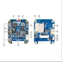 Carte de développement ESP32-S3 avec écran tactile de 1,83 pouce, 240 * 284, puce de codec audio intégrée, microphones et haut-parleur intégrés