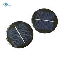 Chargeur solaire portable léger ZW-Dia74 Mini panneau solaire en époxy 0,4W Panneau solaire étanche scellé en époxy 5,5V