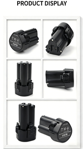 แบตเตอรี่สว่าน 12V ใช้ได้กับแบตเตอรี่เครื่องมือไร้สาย แบตเตอรี่ลิเธียมไอออน 12V ความจุสูง 2.5Ah - Product Image 5