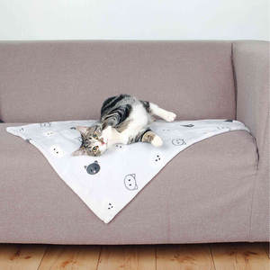 Manta Mimi para Mascotas, 70 x 50 cm, Gris Claro, Funda para Sofá, Cobija Suave para Mascotas, Ropa de Cama Acogedora - Product Image 1