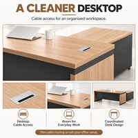 Bureau de direction moderne en gros, bureau de PDG, table de patron, bureau de gestionnaire, bureau informatique, mobilier de bureau pour la maison et le bureau