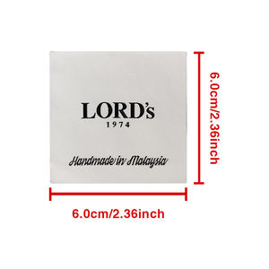 Etiqueta tejida Ropa lavable Cuello de ropa para algodón Tejido Etiqueta privada Logotipo de soporte Marca personalizada para ropa - Product Image 4